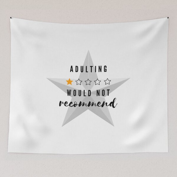 Item preview, Adulting would not recommend designed and sold by Saniahashim.