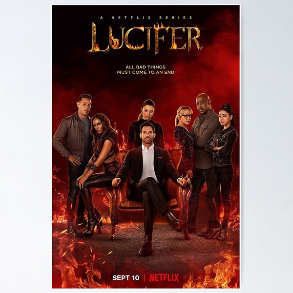 Vista previa del artículo con la obra «Lucifer la temporada final», diseñado y vendido por sondralop.