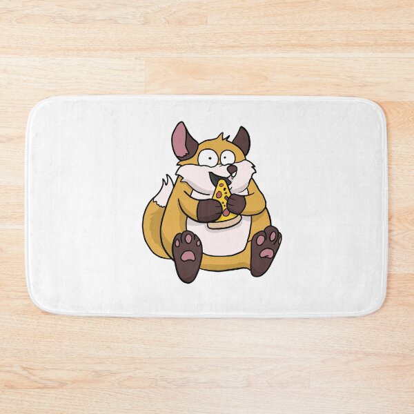 Item preview, Fat Fox Eating Pizza Funny Comic Style hand drawn designed and sold by Mesyo.