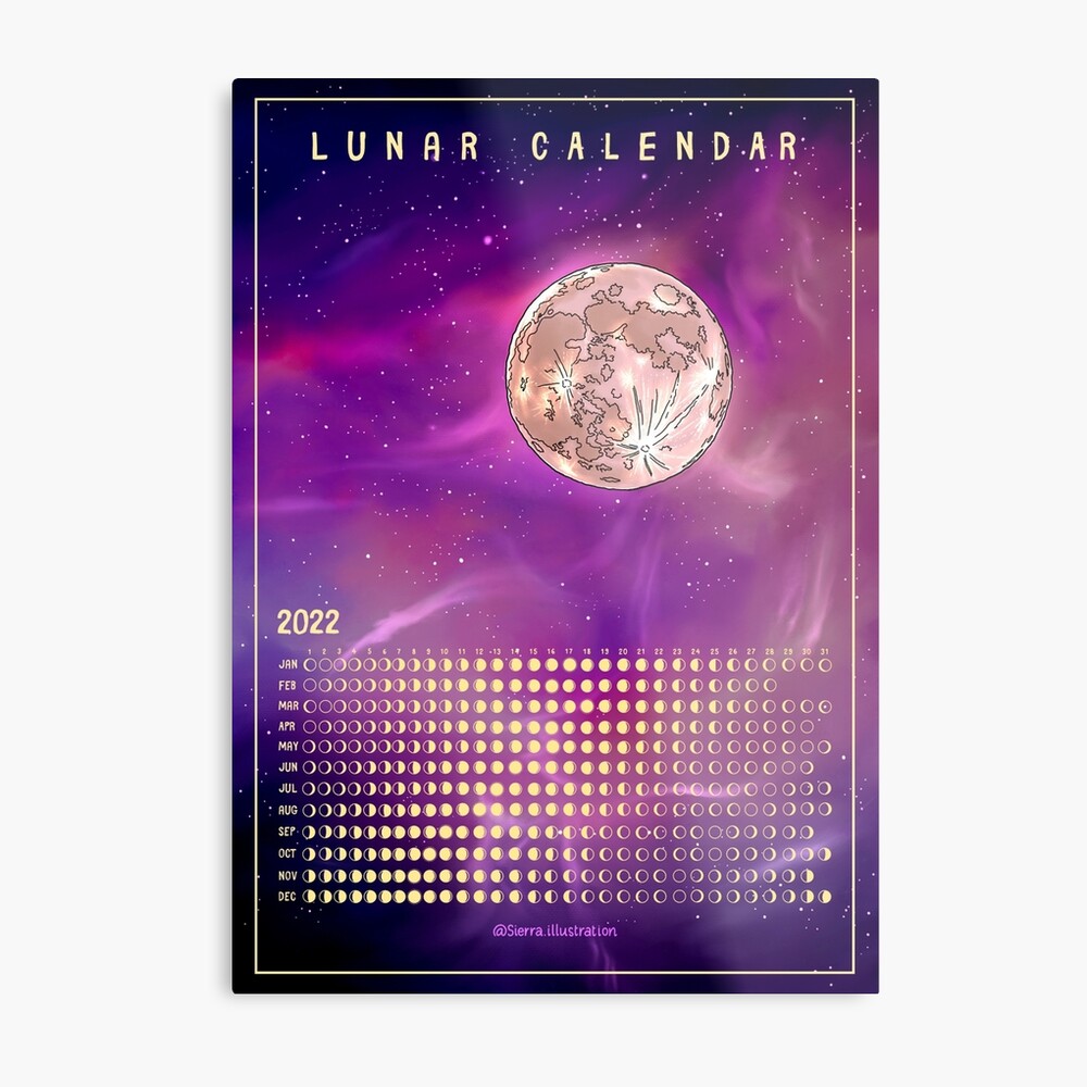 Lunar Calendar 2022" Canvas Print By Sierratruong | Redbubble