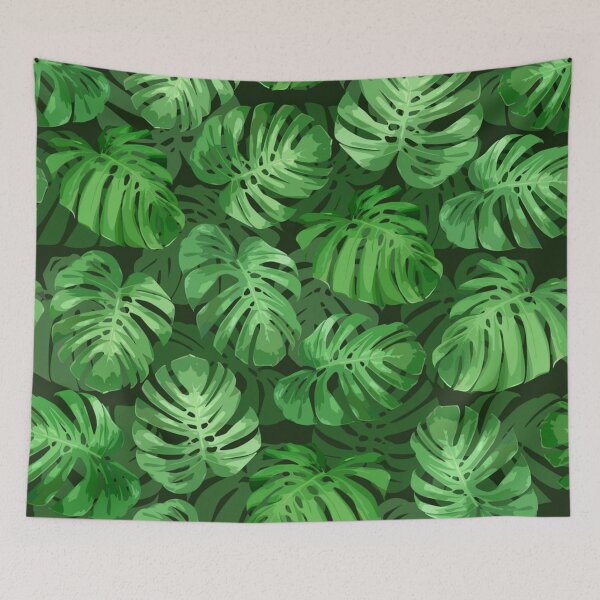 Item preview, Monstera leaves seamless tropical designed and sold by Gurshnet68.