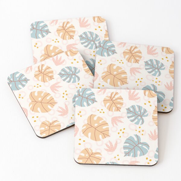 Item preview, Pastel monstera leaves designed and sold by Gurshnet68.