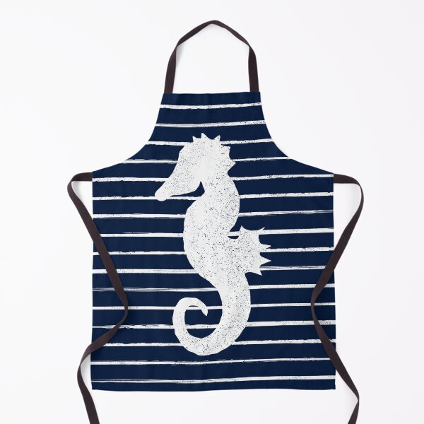 Item preview, Distressed Sailor Stripes Seahorse designed and sold by D-Spot Shop.