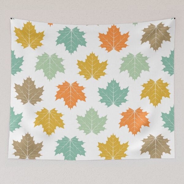 Item preview, Seamless colored maple leaves pattern designed and sold by Gurshnet68.