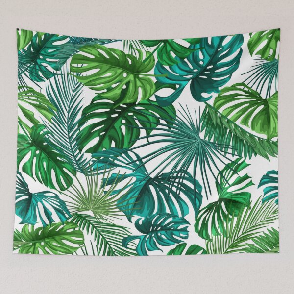 Item preview, Tropical leaves summer seamless pattern designed and sold by Gurshnet68.