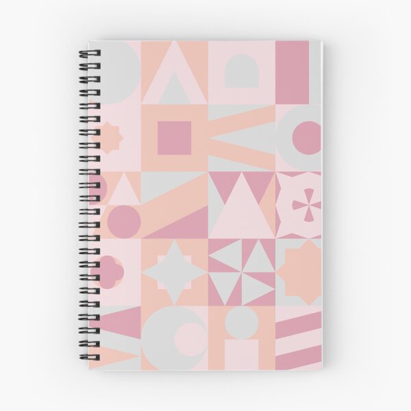 Item preview, Geometric Blocks in Orange and Pink designed and sold by Catherine Oborski.