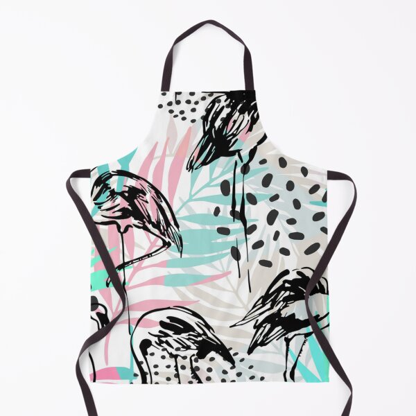 Item preview, Tropical seamless pattern with flamingos palm designed and sold by Gurshnet68.