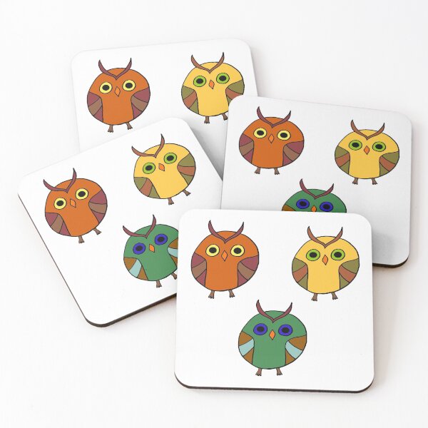 Item preview, Happy Night Owls - Fall Animals designed and sold by Jessi-Sketches.