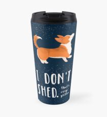 Taza de viaje Corgi Glitter (Pembroke Welsh Corgi)