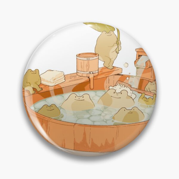Item preview, Onsen frogs  designed and sold by peachy-doodle.