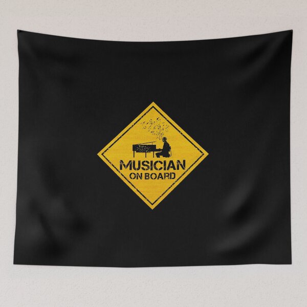 Item preview, Musician On Board - Stickers for Cars designed and sold by CAUTION SHOP.