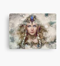 Epic Princess Zelda Painting Portrait Canvas Print