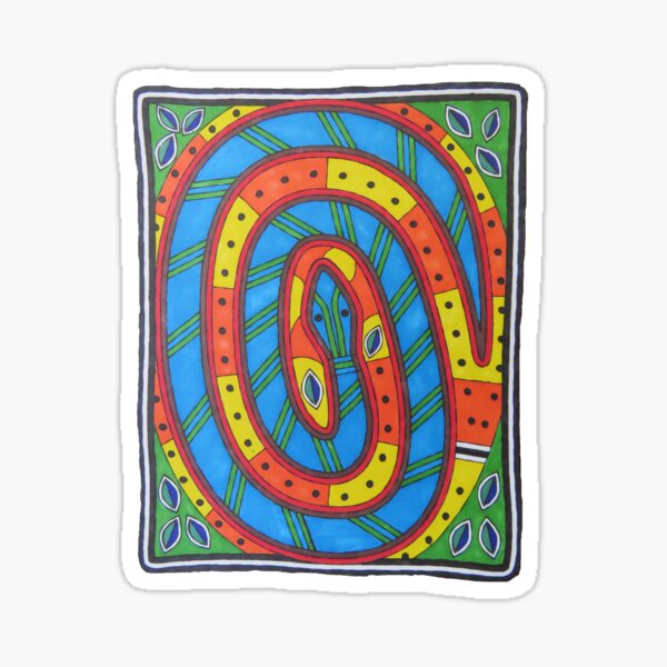 Tribal Snake Dreaming Sticker
