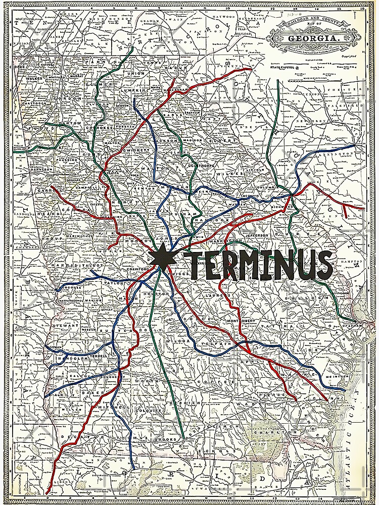 "Terminus Map" Sticker for Sale by reyda959 Redbubble