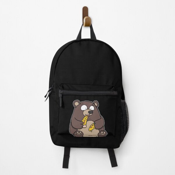 Item preview, Fat Bear Eating Pizza Funny Comic Style hand drawn designed and sold by Mesyo.