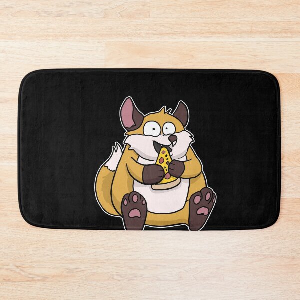 Item preview, Fat Fox Eating Pizza Funny Comic Style hand drawn designed and sold by Mesyo.