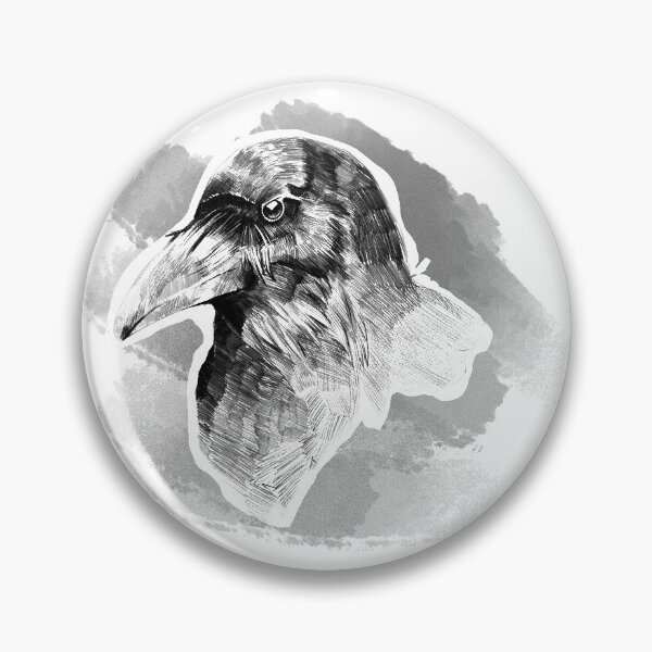 Item preview, Corvus corax albus - Raven designed and sold by Nikkokikko.