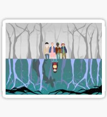 Stranger Things upside down Sticker