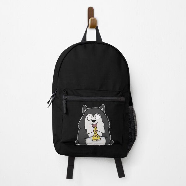 Item preview, Fat Husky Dog Eating Pizza Funny Comic Style hand drawn designed and sold by Mesyo.