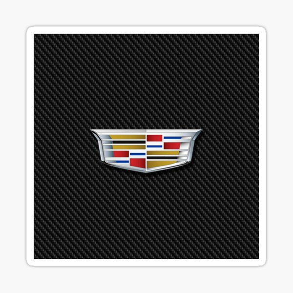 Größe 70 mm 2x Cadillac Logo 3D gewölbte Aufkleber Chrome vinylbasis