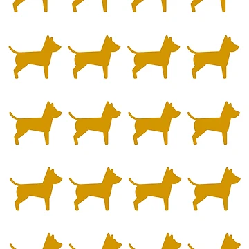 Artwork thumbnail, Dogs (Gold Pattern) by PSheekey