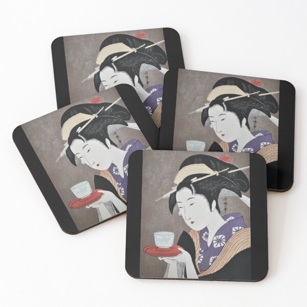 Artikelvorschau, Alter japanischer Druck von Kitagawa Utamaro Naniwaga Okitade entworfen und verkauft von mesreveries.