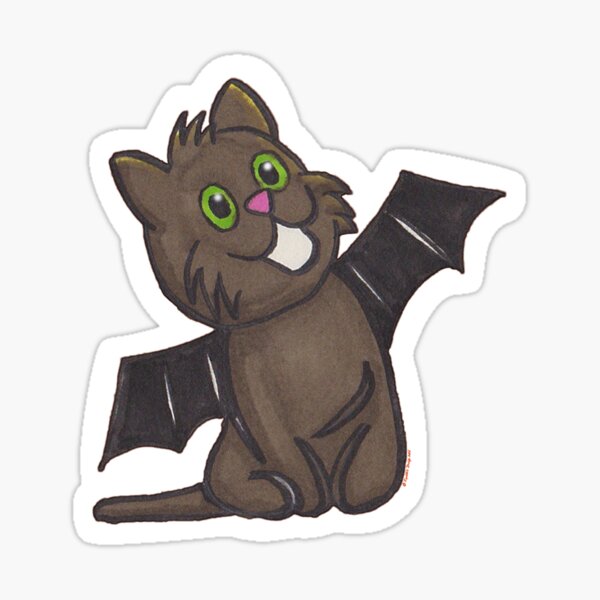 Halloween Cats - Bat Cat! Sticker
