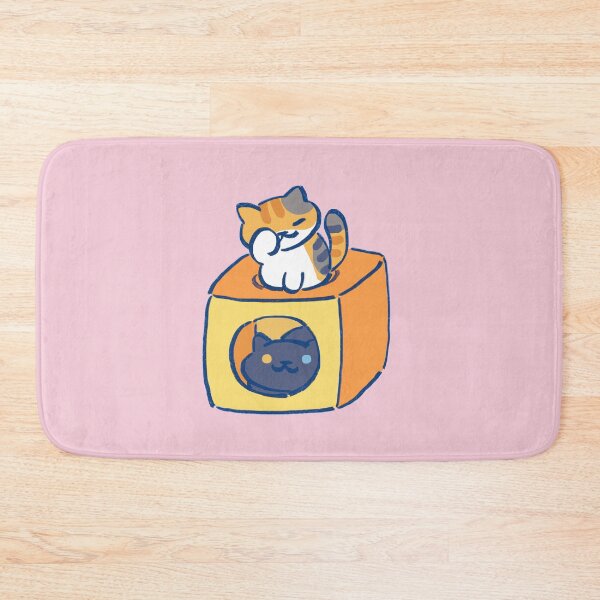Item preview, I draw tabitha and pepper with the orange cube house / neko atsume designed and sold by RansRoom.