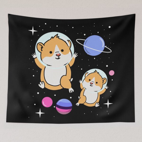 Item preview, Omnisexual Hamster In Space Omnisexual Pride designed and sold by Squeamish210.
