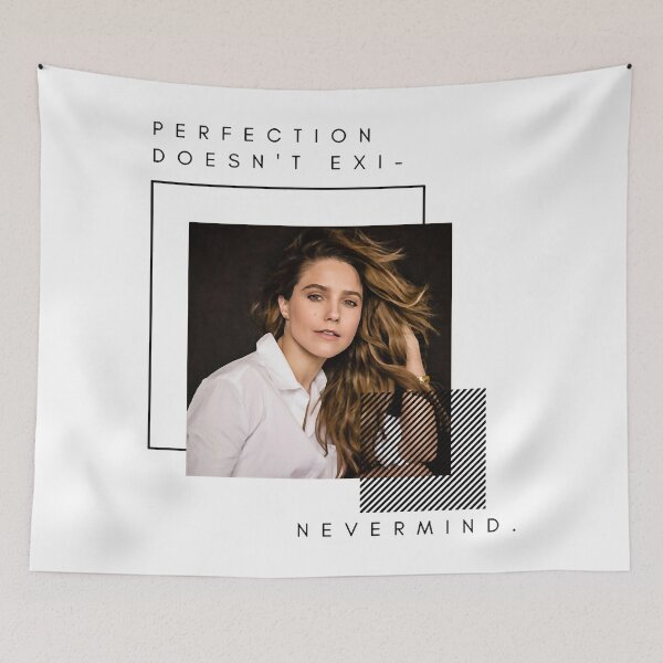 Item preview, Perfection Doesnt Exi Nevermind Sophia Bushfor The Memories Proud Adult Unisex designed and sold by DavidTimmins56.