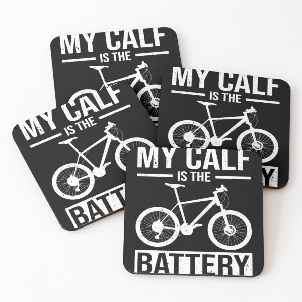 Item preview, My battery is the calf Funny bicycle saying designed and sold by Squeamish210.