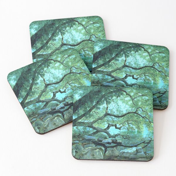 Item preview, An Ilex tree on Lake Albano by John Frederick Kensett designed and sold by juvelo.