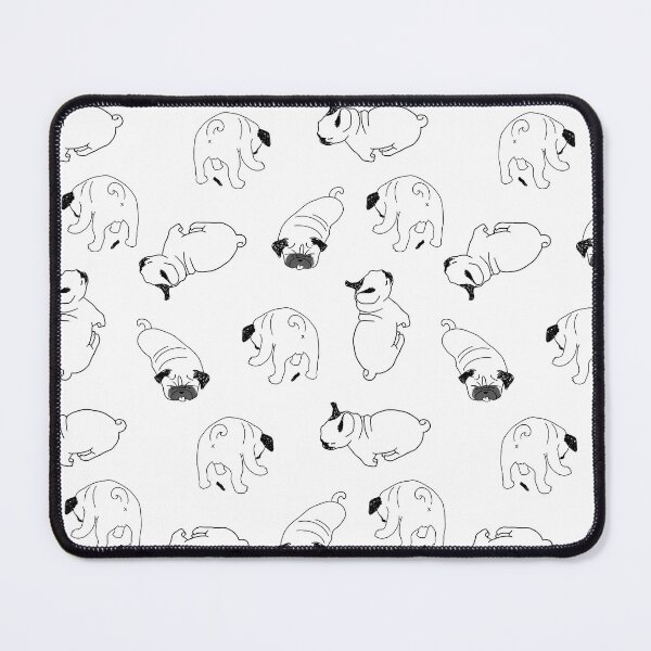 Item preview, Pugs minimal seamless print designed and sold by Ashleysnook.