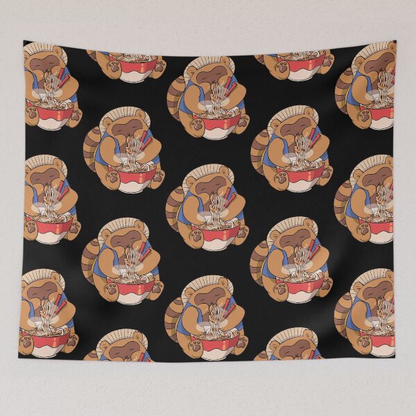 Item preview, Kawaii Japanese Anime Ramen Soup Bowl Otaku Cute Raccoon  designed and sold by NaviSilvas2001.