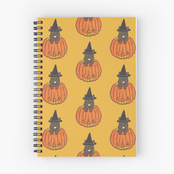 Aperçu de l'œuvre Chat d'Halloween - Chat dans un chapeau de sorcière! créée et vendue par SquibbleDesign.