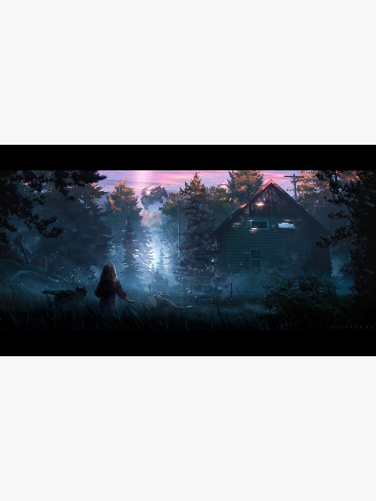 Aperçu 3 sur 3. Poster avec l'œuvre The Encounter créée et vendue par Jouandeau.