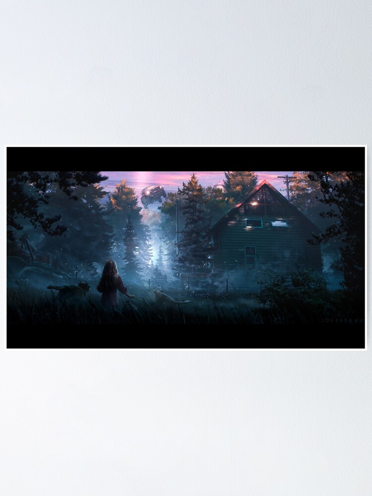 Aperçu 1 sur 3. Poster avec l'œuvre The Encounter créée et vendue par Jouandeau.