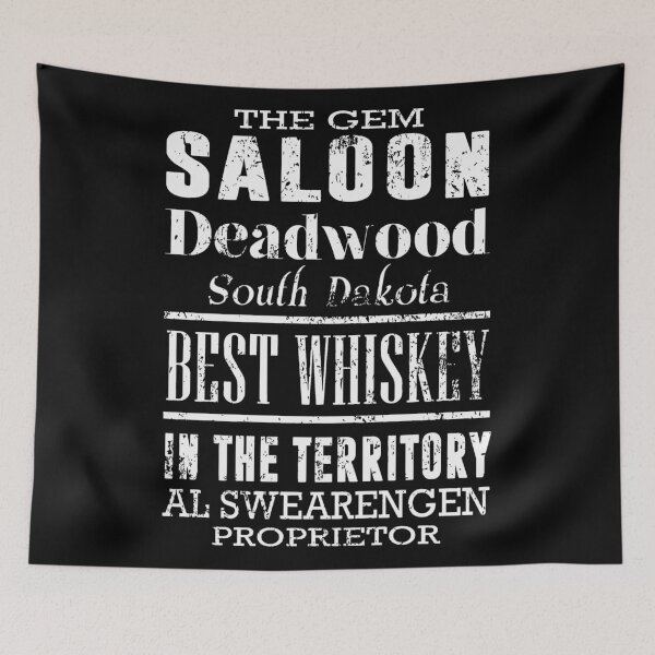 Item preview, The Gem Theatre Saloon bar Al Swearengen Ian McShane Deadwood SD South Dakota Dakotas territory joint brothel keep badass movie tee designed and sold by MisverLifes.