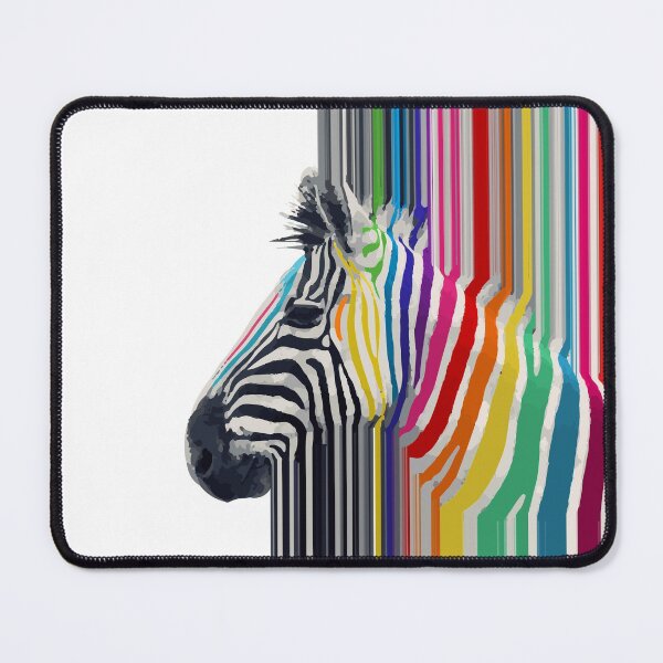 Item preview, colorful vibrant stripes zebra paint designed and sold by InovArtS.
