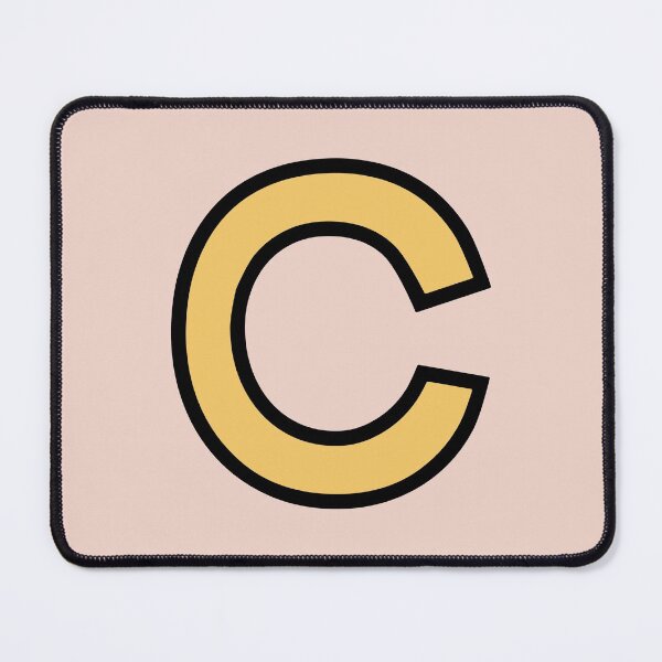 Item preview, Funky Yellow Letter C designed and sold by D-Spot Shop.