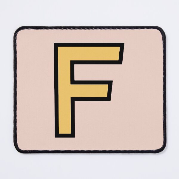 Item preview, Funky Yellow Letter F designed and sold by D-Spot Shop.