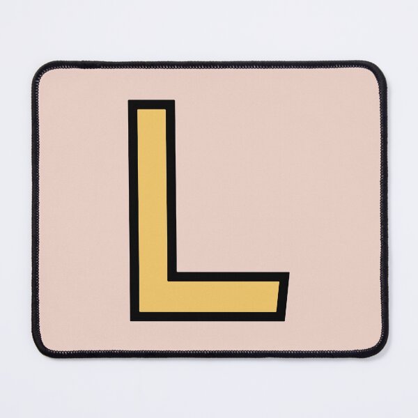 Item preview, Funky Yellow Letter L designed and sold by D-Spot Shop.