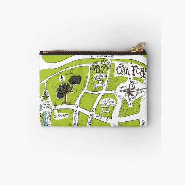 Item preview, Oak Forest Houston Neighborhood Souvenir Map designed and sold by paigemoore.
