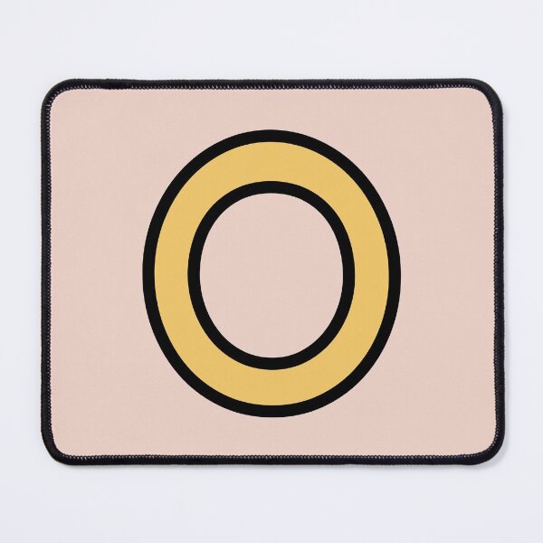 Item preview, Funky Yellow Letter O designed and sold by D-Spot Shop.