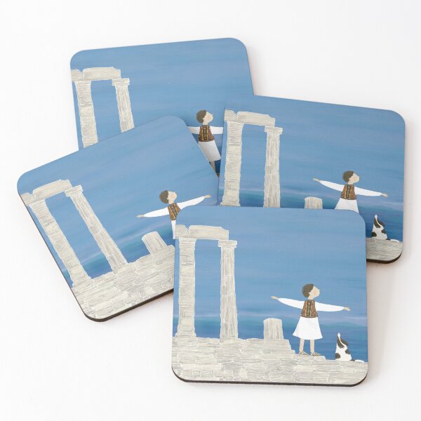 Item preview, Ancient Greek Temple and the Sea designed and sold by PawlickinDog.