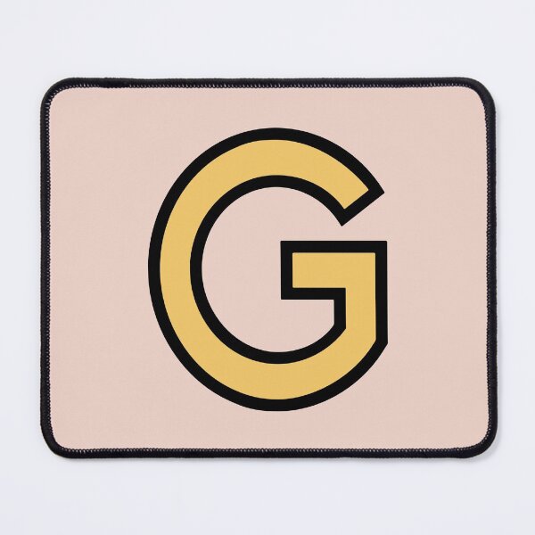 Item preview, Funky Yellow Letter G designed and sold by D-Spot Shop.