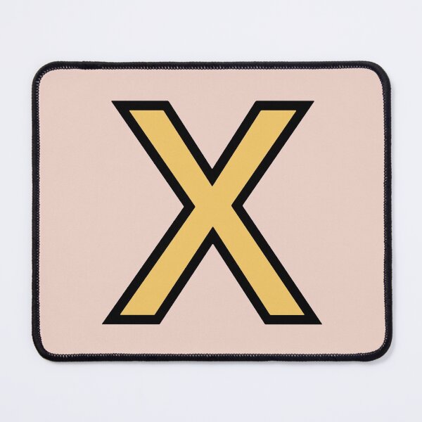Item preview, Funky Yellow Letter X designed and sold by D-Spot Shop.