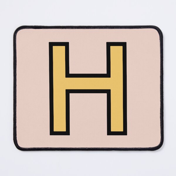 Item preview, Funky Yellow Letter H designed and sold by D-Spot Shop.