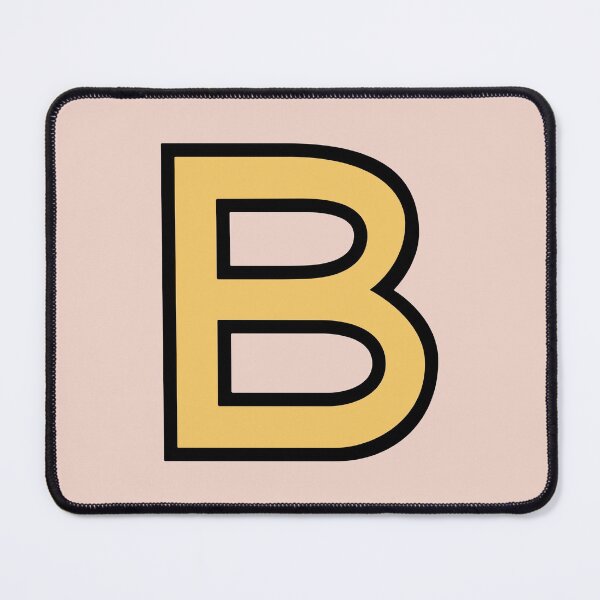 Item preview, Funky Yellow Letter B designed and sold by D-Spot Shop.
