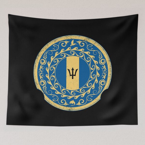 Item preview, Barbados flag designed and sold by NicGrayGraphic.